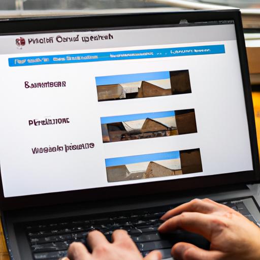 A person comparing different roofing company websites to consider the factors when choosing one.