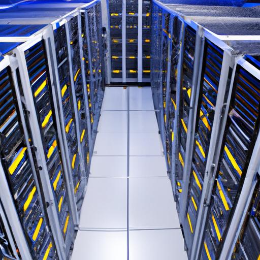Racks of Western Digital storage devices in a secure server room.